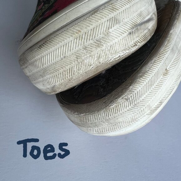 Keds x Rifle Paper Co Double Decker Wild Rose Canvas Slip-On, Sz 8.5 - Picture 5 of 11